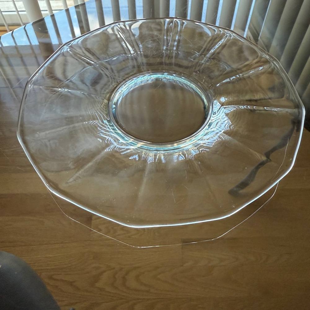 Vintage Fostoria Fairfax Blue Underplate 7.5” plate